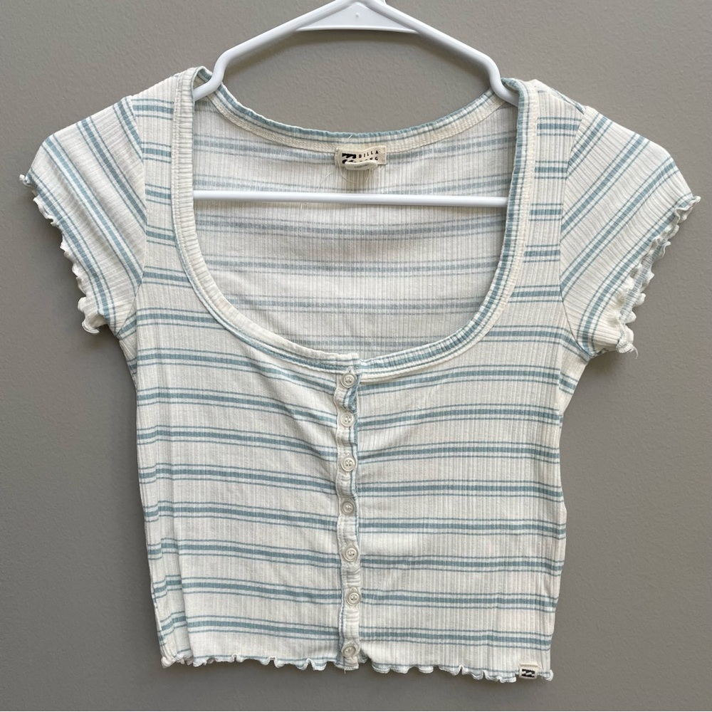 Billabong Sweet Sun Striped Crop Top - Size S